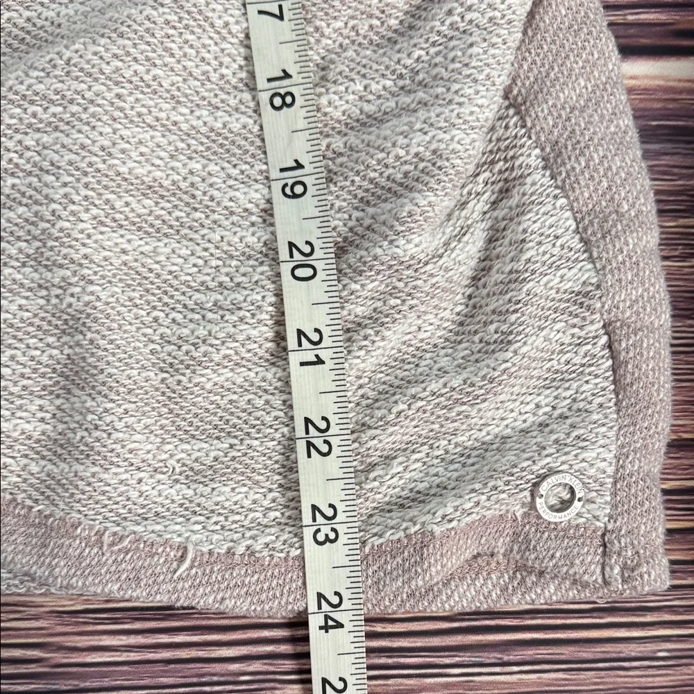 Calvin Klein Performance Cowl Tunnel Neck Tulip Wrap Sweater in Heathered Pink‎